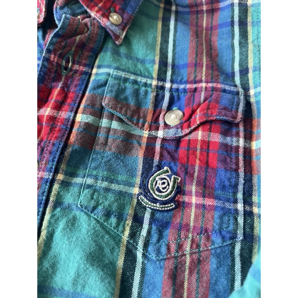 Roper Plaid Print Long Sleeve Snap Western Shirt Boys Sz: XS - Picture 3 of 5